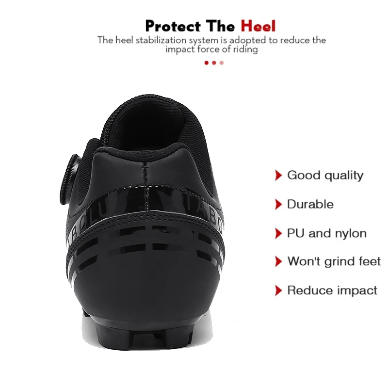 Men Cycling Shoes Mountain Bike SPD Sneakers Route Cleats Bicycle