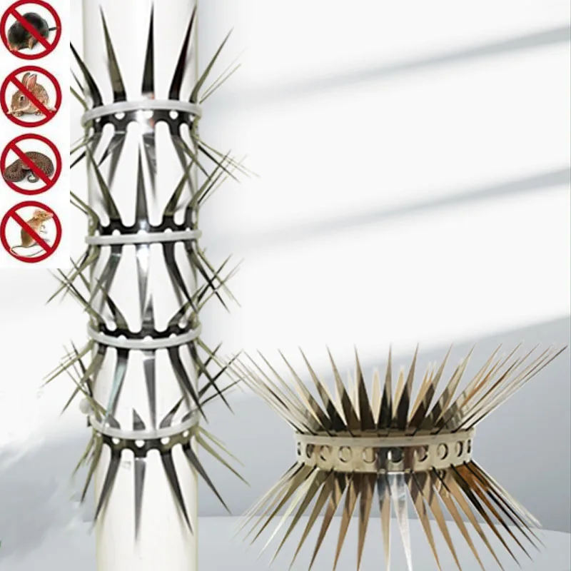 Anti rat snake squirrel baffle blocks the rat crawling natural gas water pipe artifact air conditioning stab cover spikes