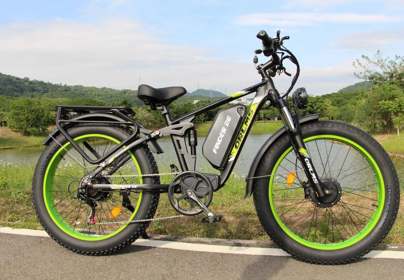 PEAK 5000W Dual Motor Fat Tire Electric Bike - 52V 32Ah Battery, 40-47MPH, 100 Mi Range, Hydraulic Brakes, 24" Tires, For All Terrain Adults