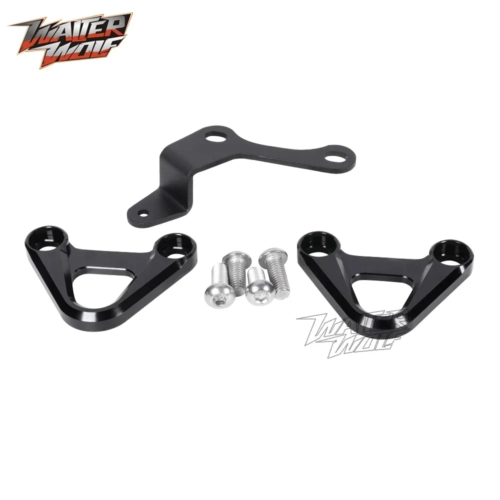 MT-10 MT-09 Passenger Footrest Footpeg Blanking Plate Support For YAMAHA Tracer 900 /GT MT09 MT10 XSR 900 FZ/FJ/MT 09 10 /SP motorcycle footrests