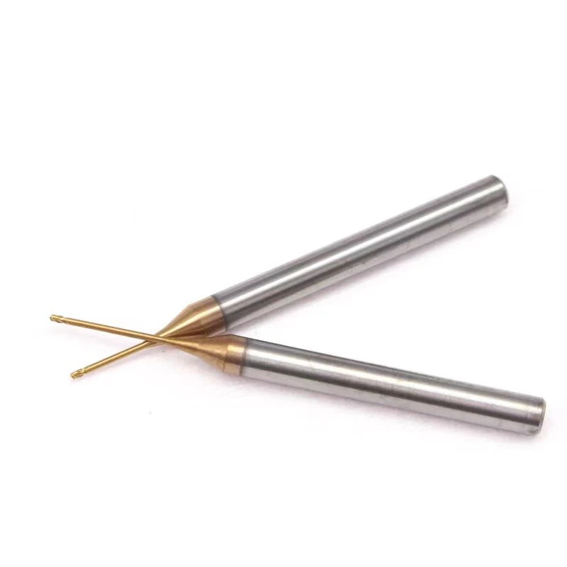0.6MM 0.7MM 1MM 1.5MM 2MM 3MM 0.8MM 4MM HRC60 2/4 플루트 CNC 카바이드 롱 넥 플랫 엔드 밀 텅스텐 스틸 엔드 밀 커터
