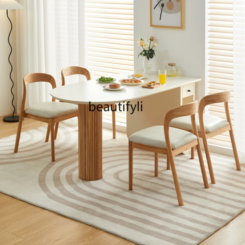 

Solid Wood Dining Table Living Room Home Kitchen Island Dining Table Nordic Simple Modern Simple Table