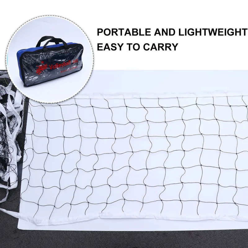 1 Set Professional Beach Volleyball Net Sports Training Mesh for Outdoor Ball Sports