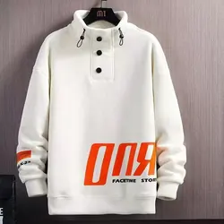 New Spring Autumn Men's Hoodies Harajuku Fashion Japan Streetwear Sweatshirt Men Casual Men Clothing Print Alphabet Hoodies Men