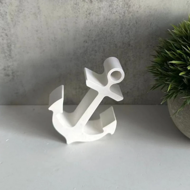 Marine Style Boat Anchor Car Aromatherapy Silicone Mold For Desktop Plaster Ornaments Gypsum Cement Moulds Craft Home Decor