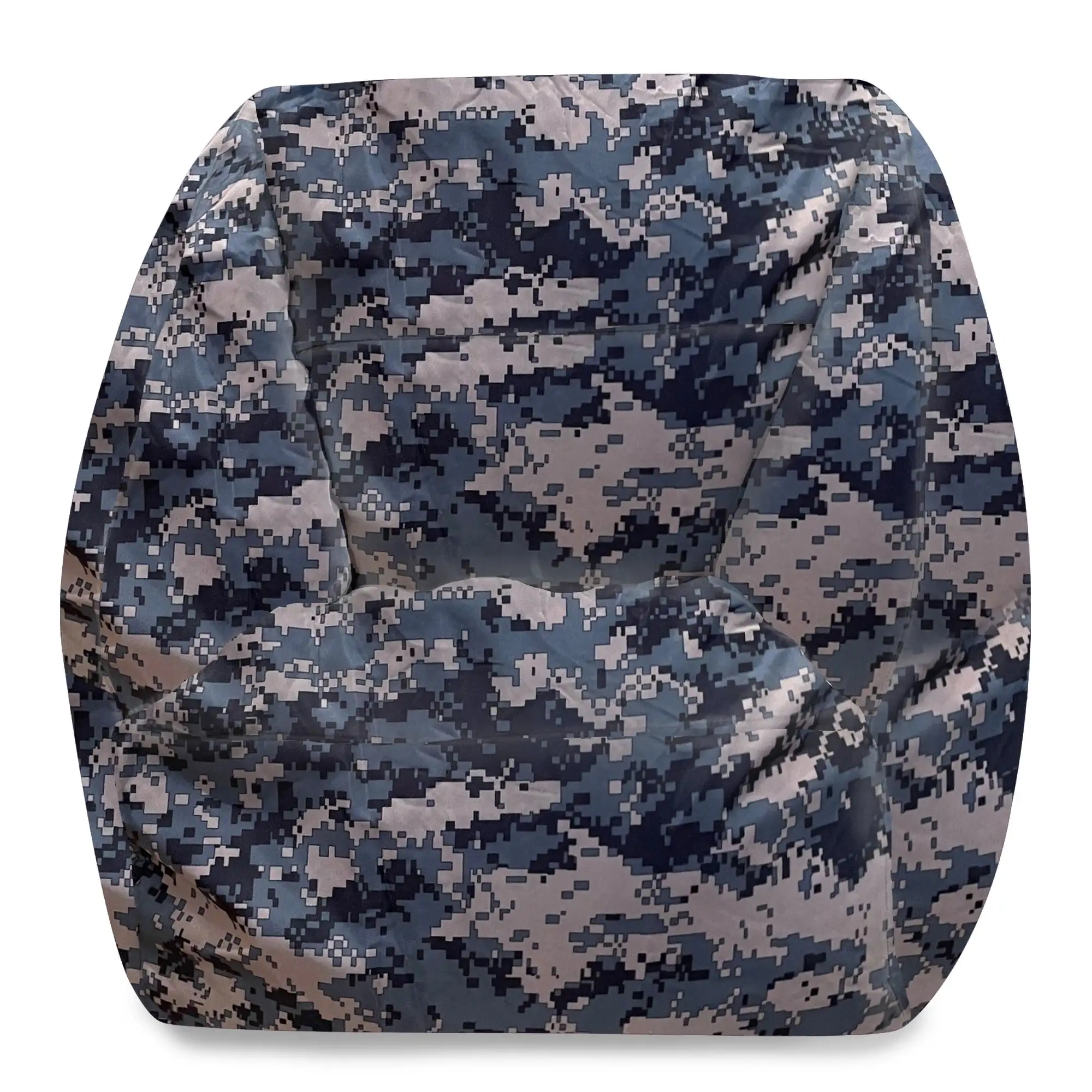 

Structured Comfy Bean Bag Chair, Nylon Lazy Floor Sofa for Living Room Bedroom Fluffy Couch with Filling - Camo Digital