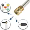 ROUE High Pressure Washer Car Washer Extension Lance Nozzle 1/4" Quick Connector  for Parkside Karcher Stihl Nilfisk Bosch 4