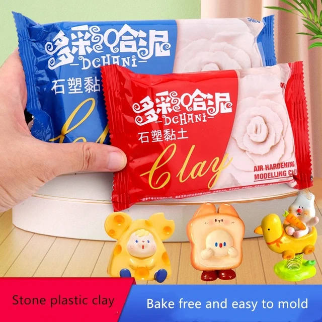 300/500g Stone Plastic Clay Free Baking White Polymer Clay Easy To  Shape/easy To Color Hand-made Material Figure Model Sculpture