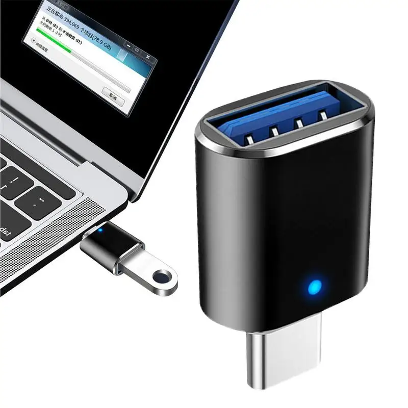 

To USB Adapter Car Charging Adapter With 3.0 Fast Charge USB A To Type C Charger Cord Braided Compatible With Laptop PC