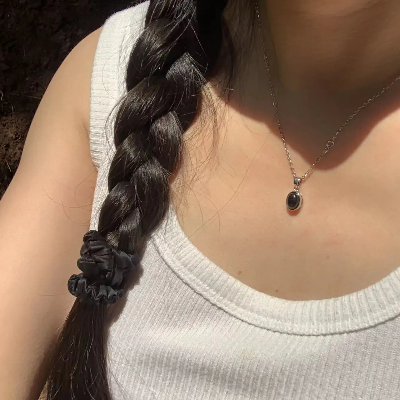 Natural Hypersthene Pendant Necklace Fine Jewelry Handmade Stones Wholesale Healing Energy Gift Lucky Jewelry