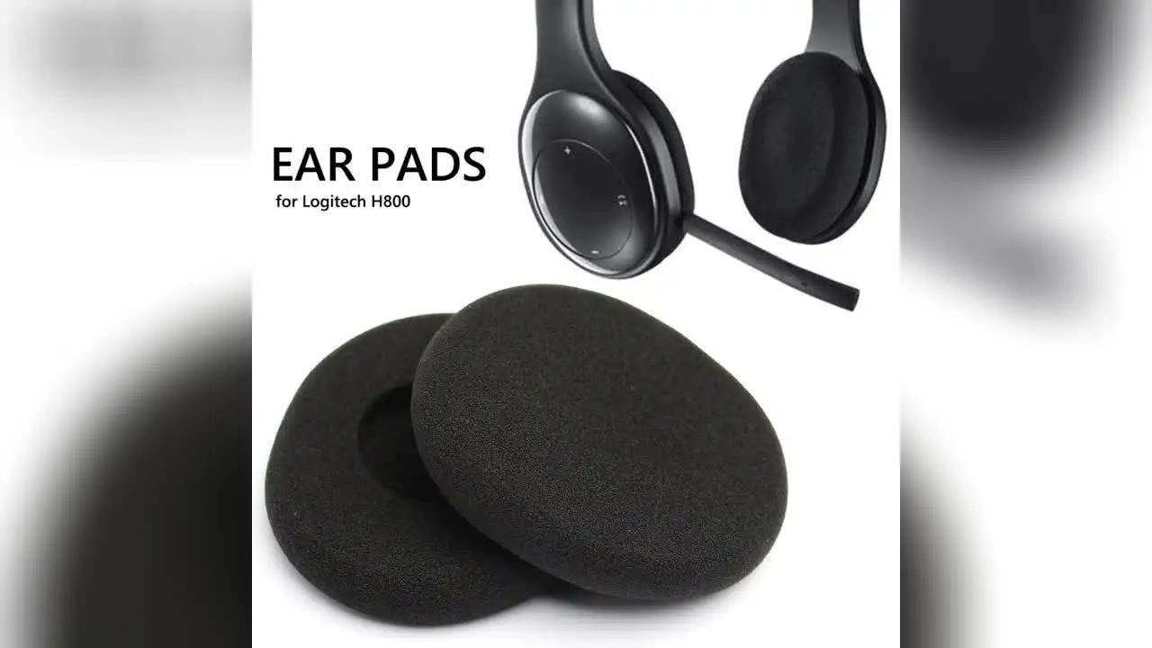H800 Replacement Ear Pads For Logitech Headphones - Soft Foam Ear Cushions