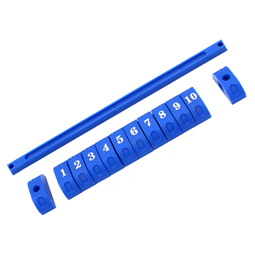 2 Pcs Foosball Counter Table Soccer Scoreboard Football Machine Accessories for Standard Tables Parts Replacement Red