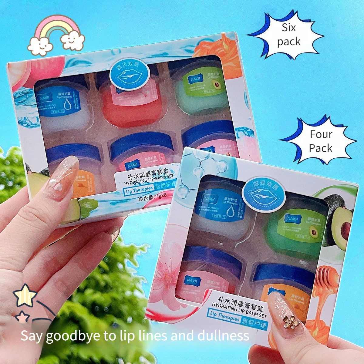 Hydrating Lip Care Set - Moisturizing Lip Balm & Oil Kit