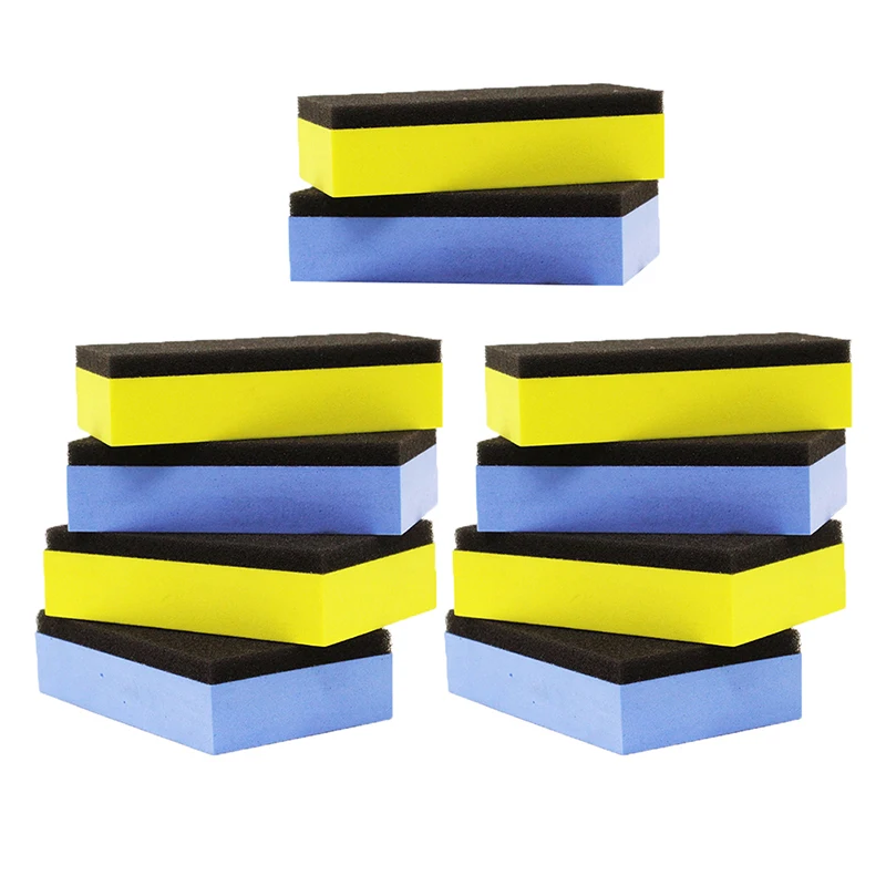 

10pcs Car Ceramic Coating Sponge Applicator Glass Nano Wax Coat Applicator Pads Sponges For Auto Waxing Polishing