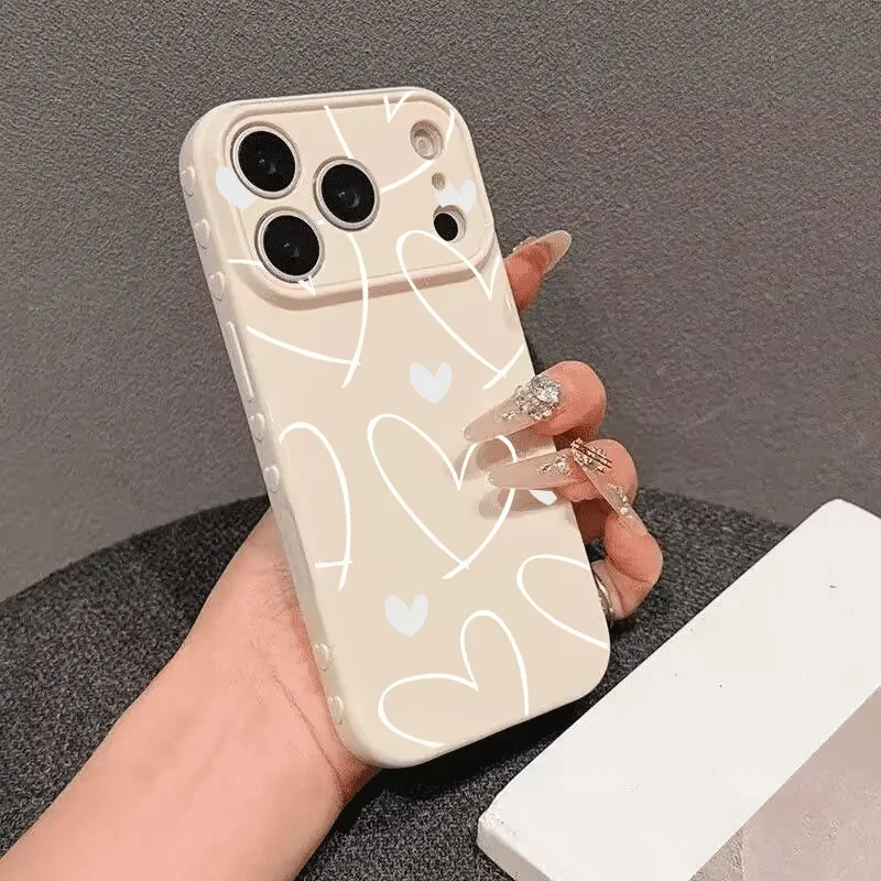 Heart-Shaped Cute Love Silicone Phone Case