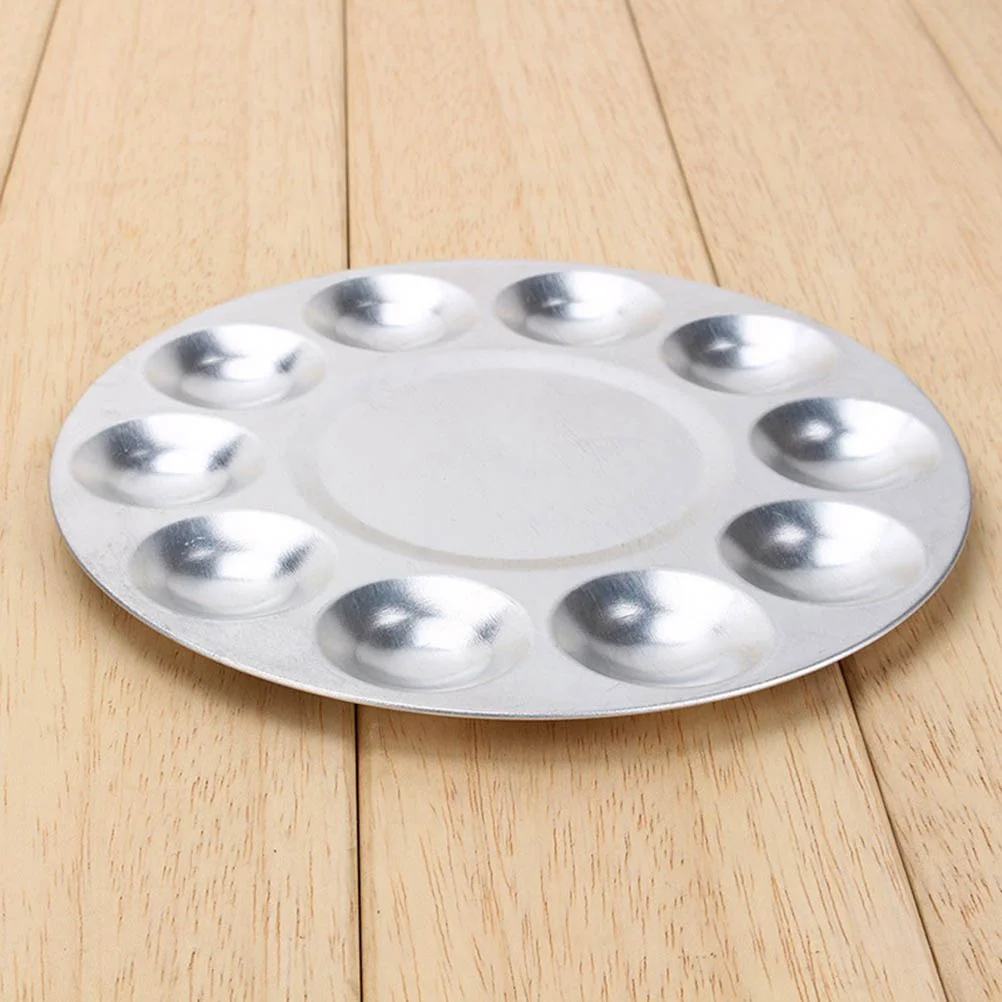 

Tray 10 Holes Aluminum Round Drawing Oil Tray for DIY Craft