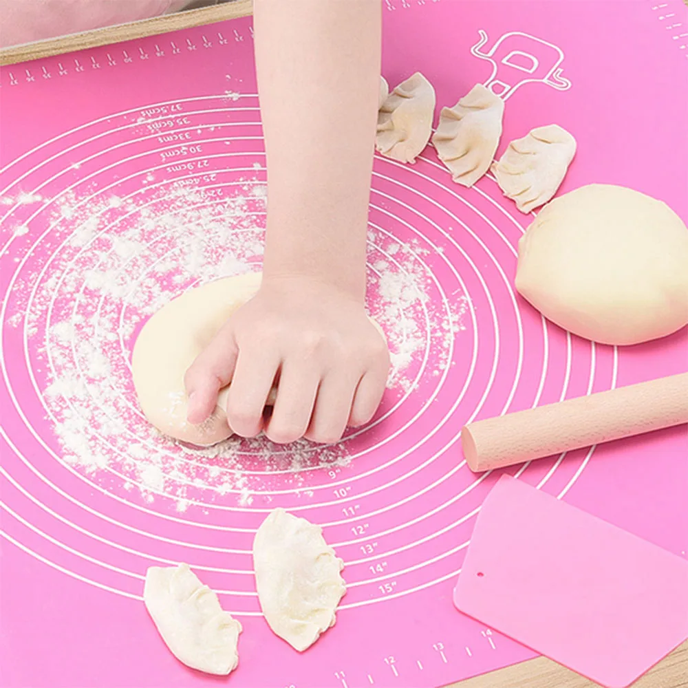 50x40cm Large Silicone Mat Non-stick Kneading Dough Pastry Rolling Mat  Baking Pads Kitchen Tools Pizza