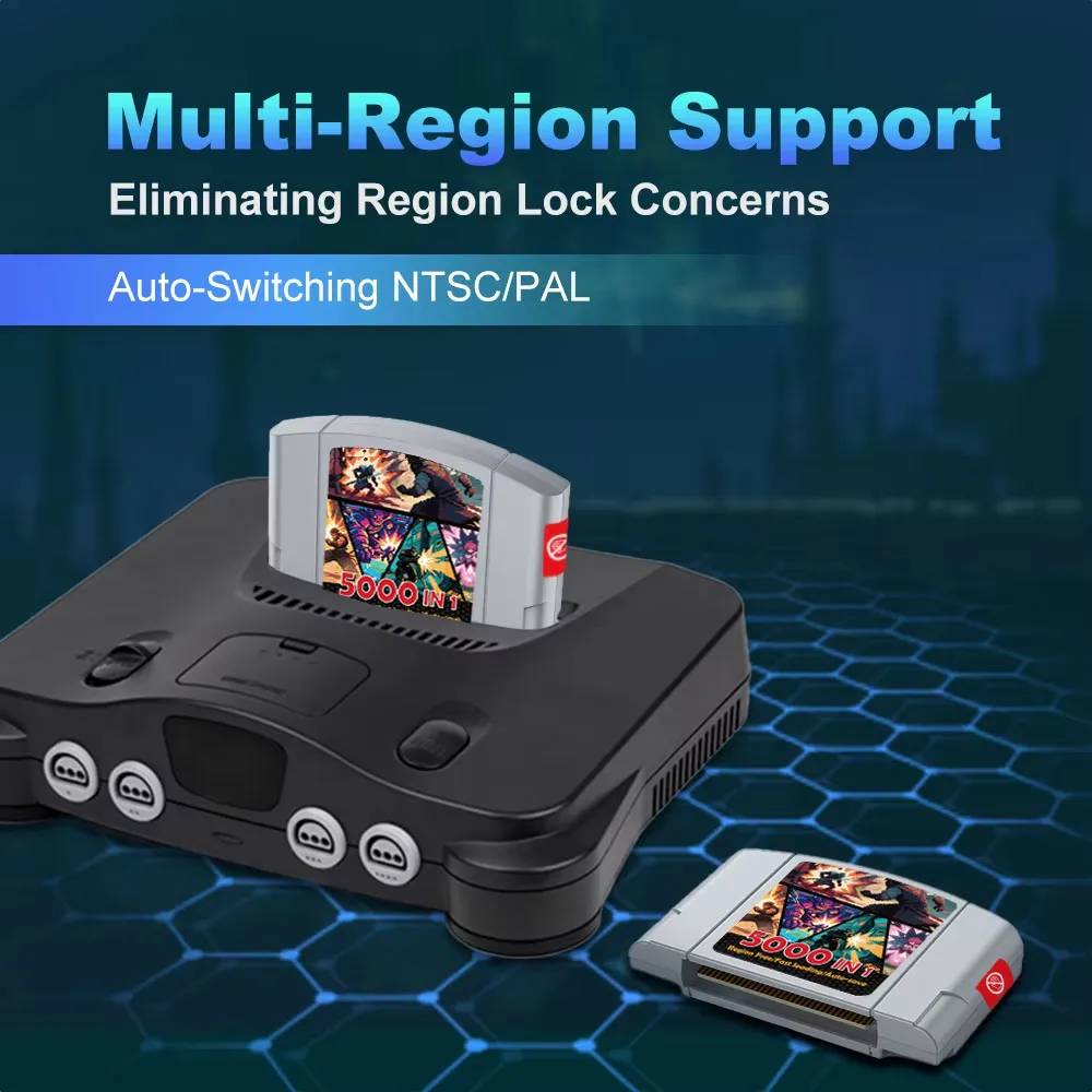 ニンテンドー64用ゲームカートリッジ、32GB TFカード付き、5000 in 1