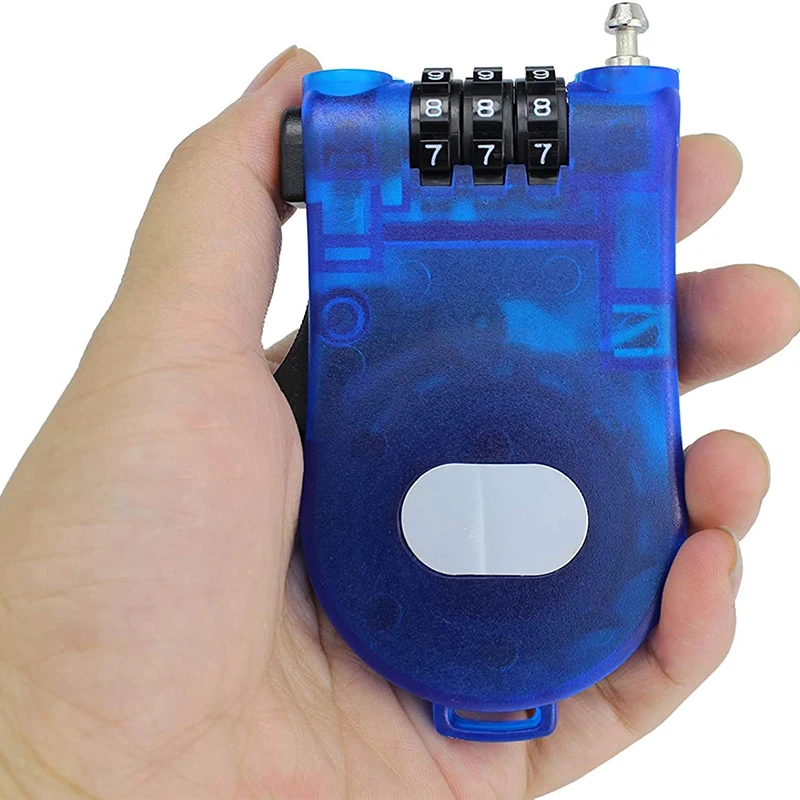Door Lock Mini Padlock Locker Lock Suitcase Backpack Cabinet Password Lock Luggage Storage Box Padlock Cabinet Retractable Wire Rope Lock