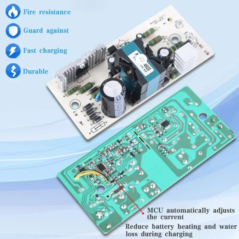 Kaliobes universal ebike lithium charger showing multiple voltage configurations from 42V to 84V
