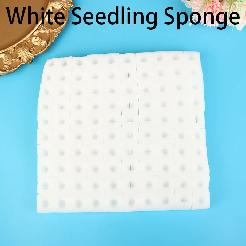 100 Pz Serra Vegetale Blocco Piantina Idroponica Piantina Spugna Coltivazione Fuori Suolo Foro Rotondo Piantare Fixer Radice Di Cotone