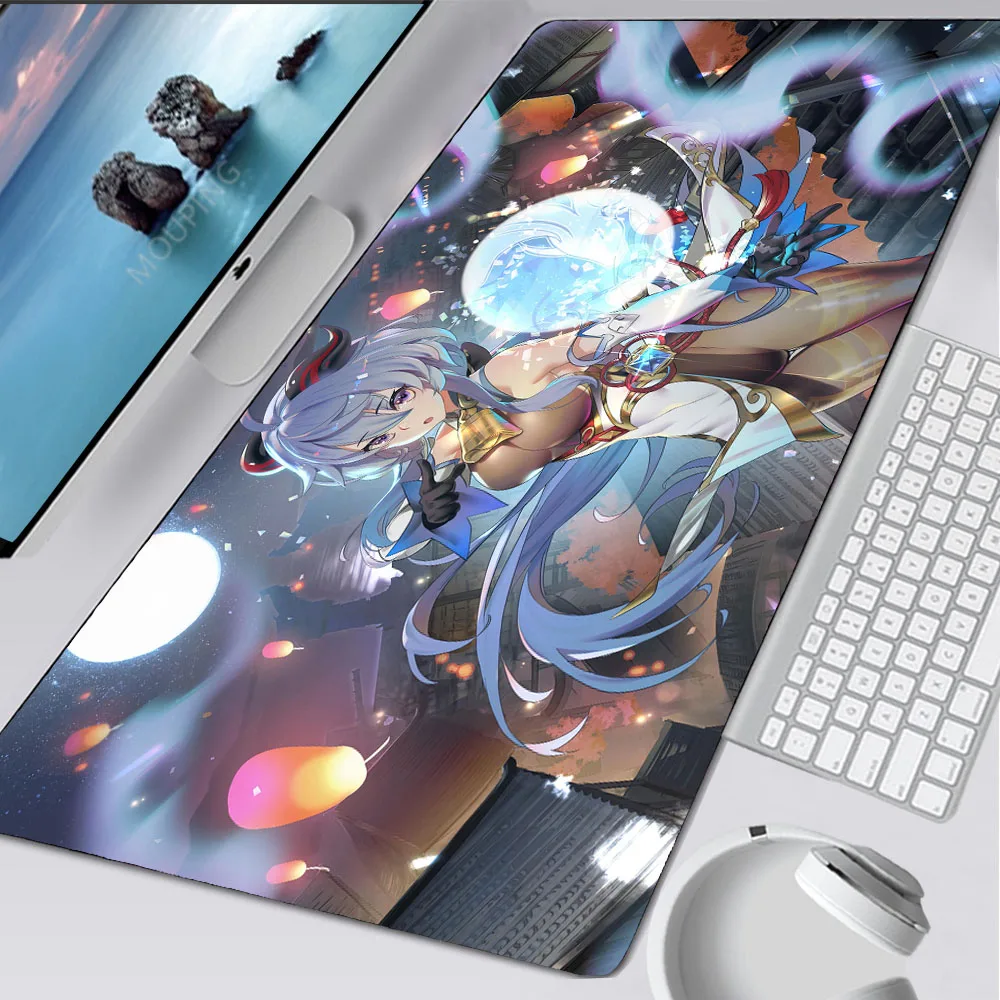 Ganyu – tapis de souris Genshin Impact Gamer Anime fille, tapis de bureau  japonais, accessoires de jeu, Table d'ordinateur Xxl, grand tapis de souris  900x400 - AliExpress