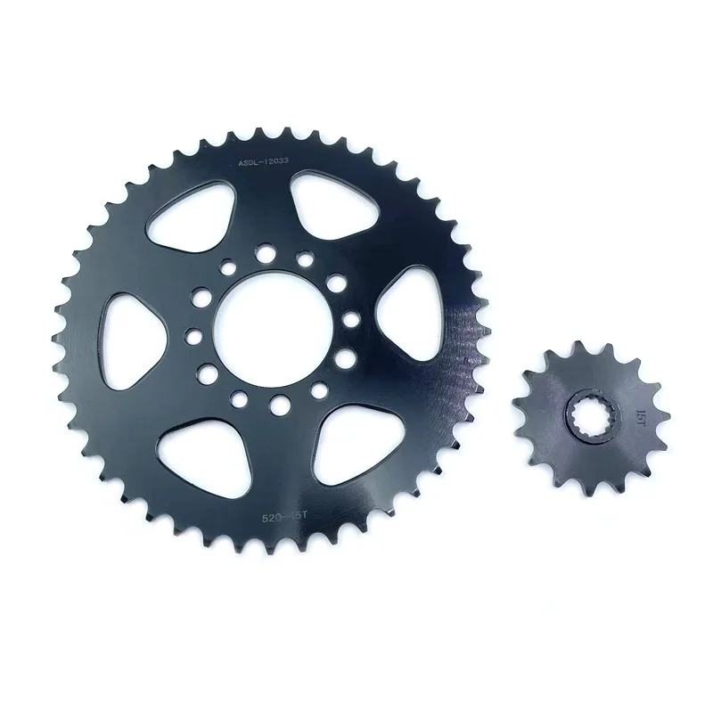 52045T15TMotorcycleFrontRearChainSprocketForSuzukiDR200