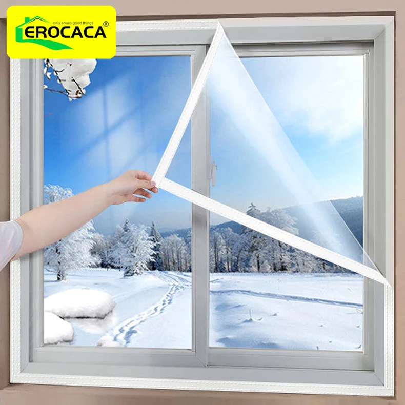 Description Picture 4 of itemWindow Insulation Film EVA Transparent - Double-Layer Thermal Protection, Windproof & Dustproof, Easy DIY Installation EROCACA