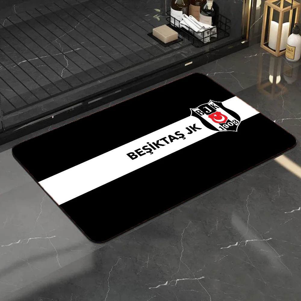 1pc Fashion Besiktas BJK Bathroom Absorbent Mats Anti-Slip Mats Home Decor Supplies Carpets Home Kitchen Floor Mats 4