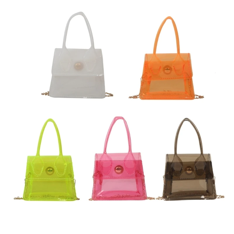 

28GD Summer Causual Transparent Crossbody Bag for Women Small Square Bag Shoulder Bag