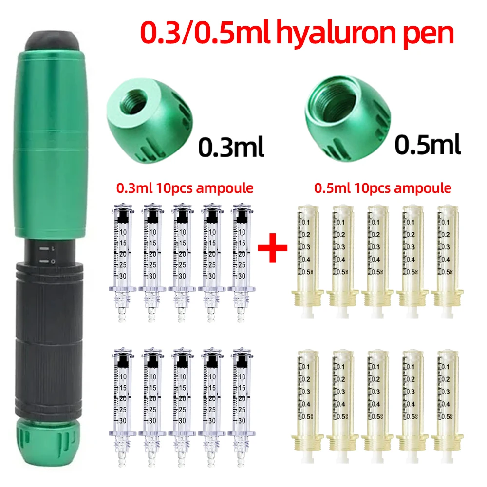 Hyaluronic Pen 2 in 1 Lip Plumping Light Spot Wrinkle Removal Lip Syringe Nebuliser Adjustable Pressure Pen Anti-Wrinkle Tools