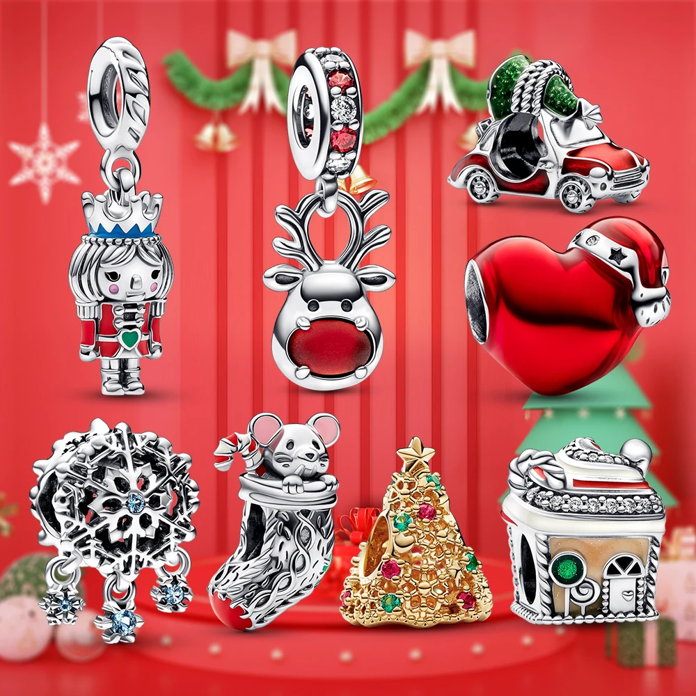 Pendentif Charm Breloque en métal argenté orné d'un strass, bague