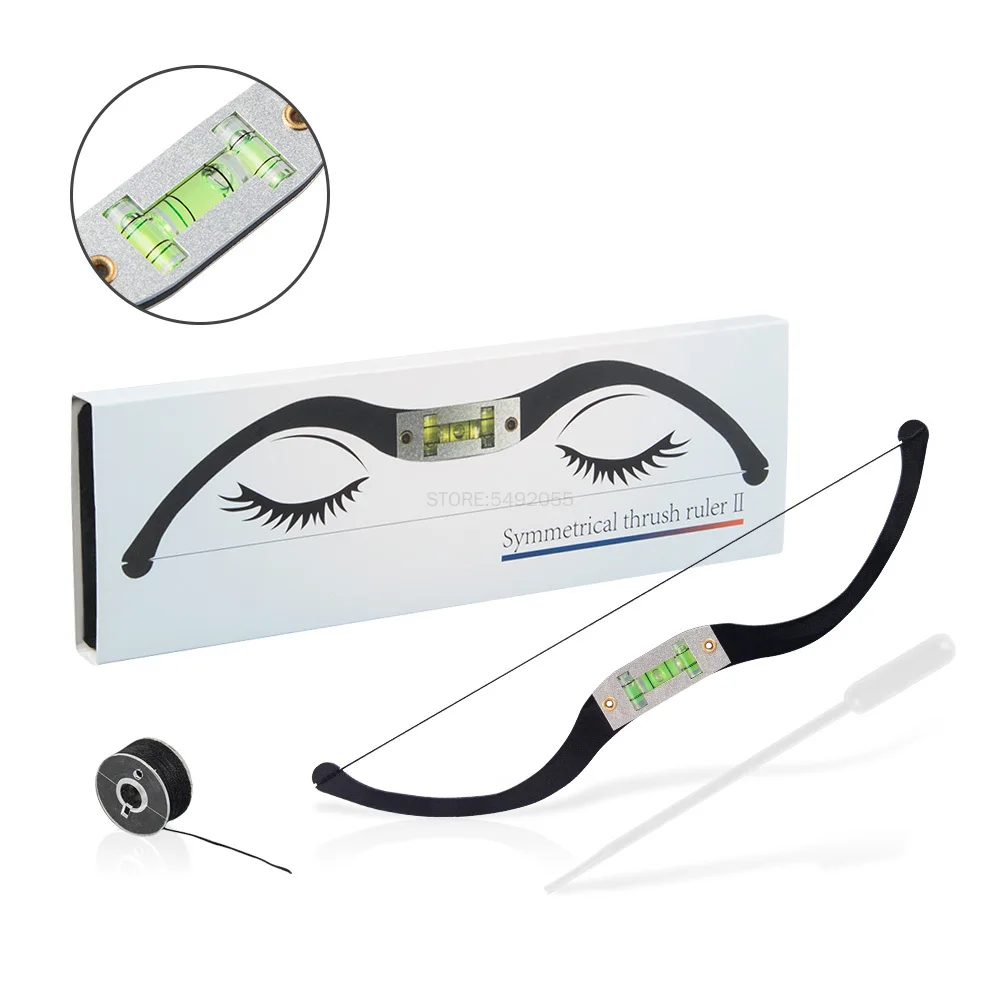 Metal Eyebrow Positioning Semi-Permanent Line Ruler Horizontal Marking Arcuate Ruler Microblading Level Eyebrow Tattoo Brow Rule diameter 20 mm eyepiece micrometer cross reticle vertical line horizontal ruler 5 0 5 ocular for biological microscope ocular