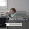 Children Beds, Bed Features Two Attached Guardrails To Keep Your Child Safe, Wood Toddler Bed Sleigh, Crib, White 5