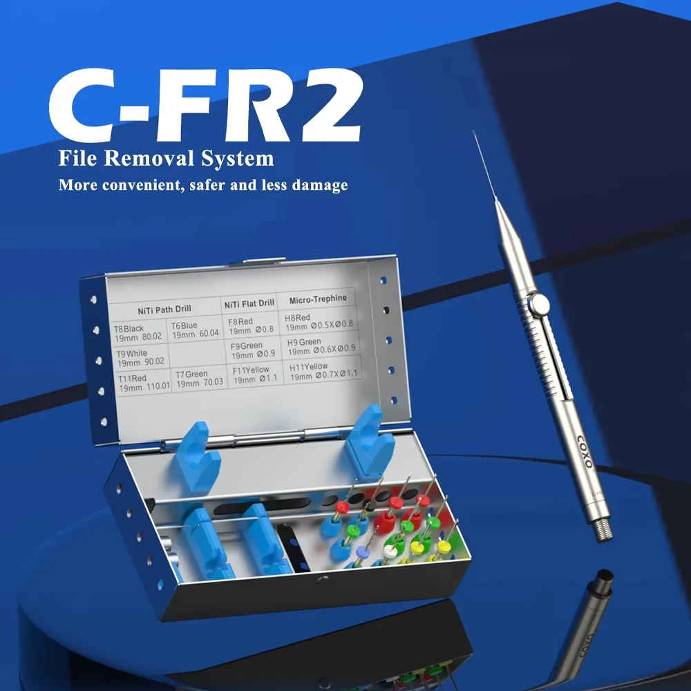 Sistema de Extracción de Limas Dentales COXO C-FR2 100% Original, Kit de Extracción de Limas Endodónticas Rotas, Extractor de Limas para Conductos Radiculares Dentales