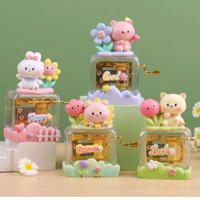 

Cute cute pet concert hand-cranked music box cartoon creative toy student girl children gift