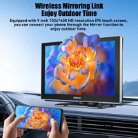 ESSGOO 9 pouces écran tactile Portable autoradio sans fil Apple Carplay Android Auto USB TF Bluetooth lien miroir 4