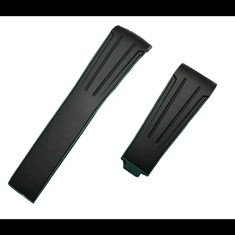 SCHIK Watchband 20mm Curved End Silicone Rubber Watch band For Role strap for Daytona for Submariner GMT explorer 2 belt