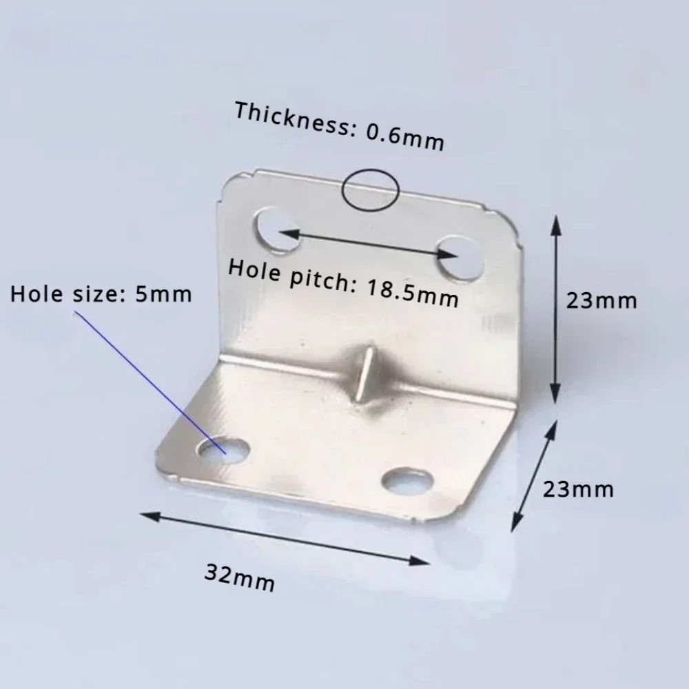 10/20pcs Shelf Bracket Wall Shelves Angle Tools Profile Hardware Bedstead Furniture Fittings Iron Plate Fasteners Home Brackets