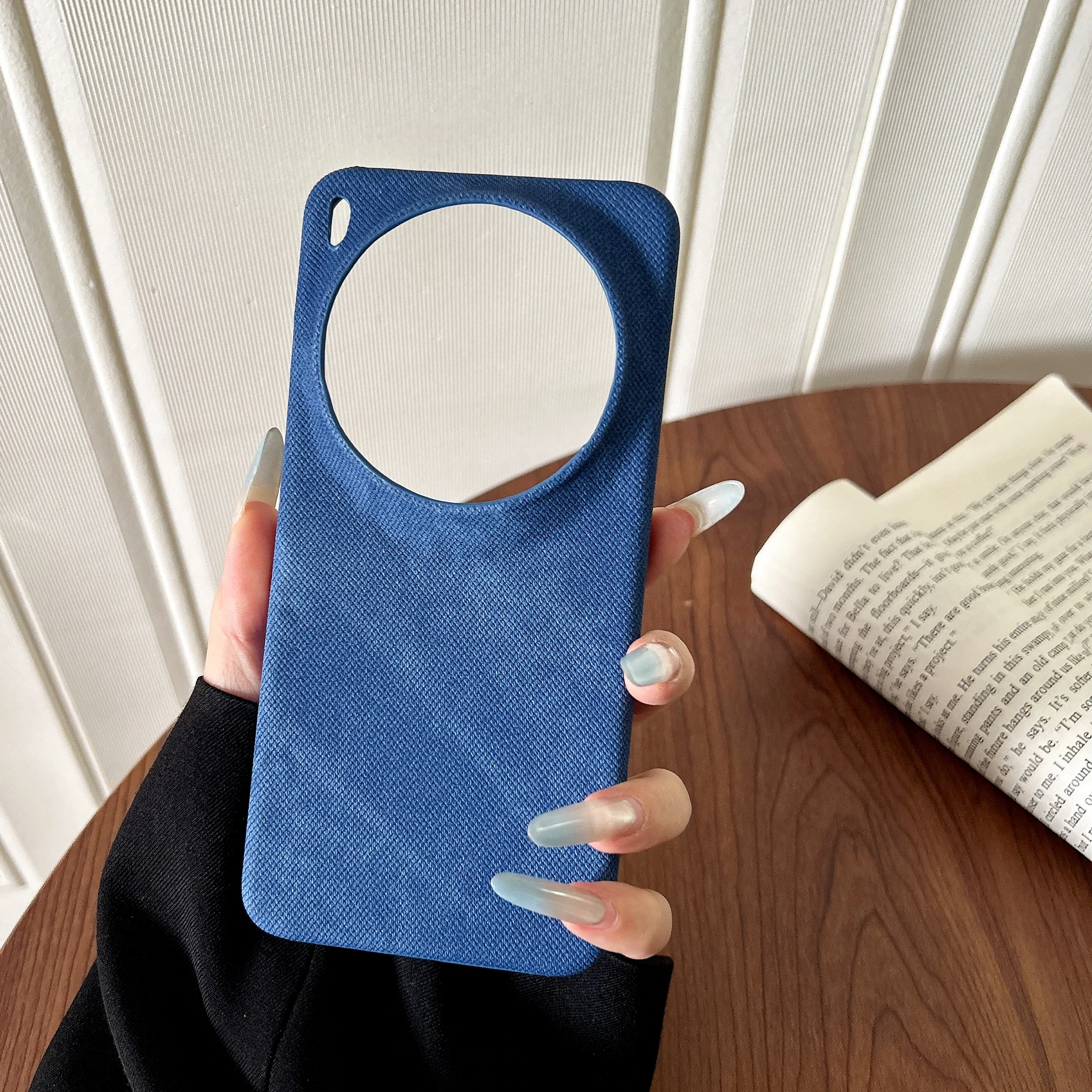 Frameless Cowboy Cloth Texture Shockproof Bumper Case - Full Protection Cover