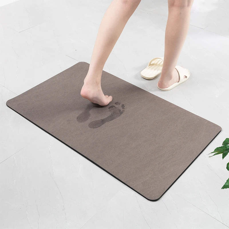 

Bath Mat Rug-Rubber Quick Dry Super Absorbent Thin Bathroom Rugs Fit Under Door-Washable Bathroom Floor Mats High Guality