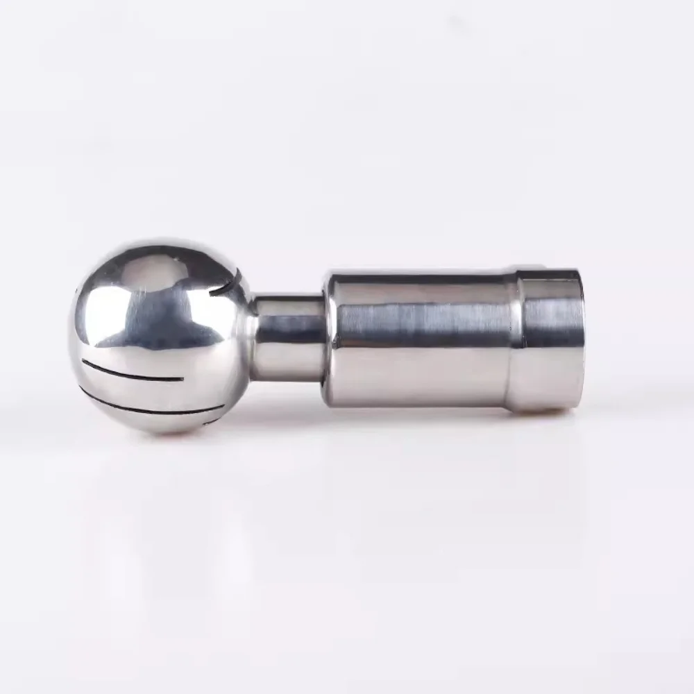 SS304 Tri Clamp DN50 1.2 inner Thread Tank Rotating CIP Spray Ball Tri Clover Compatible Cleaning Ball,Rotating cleaning ball
