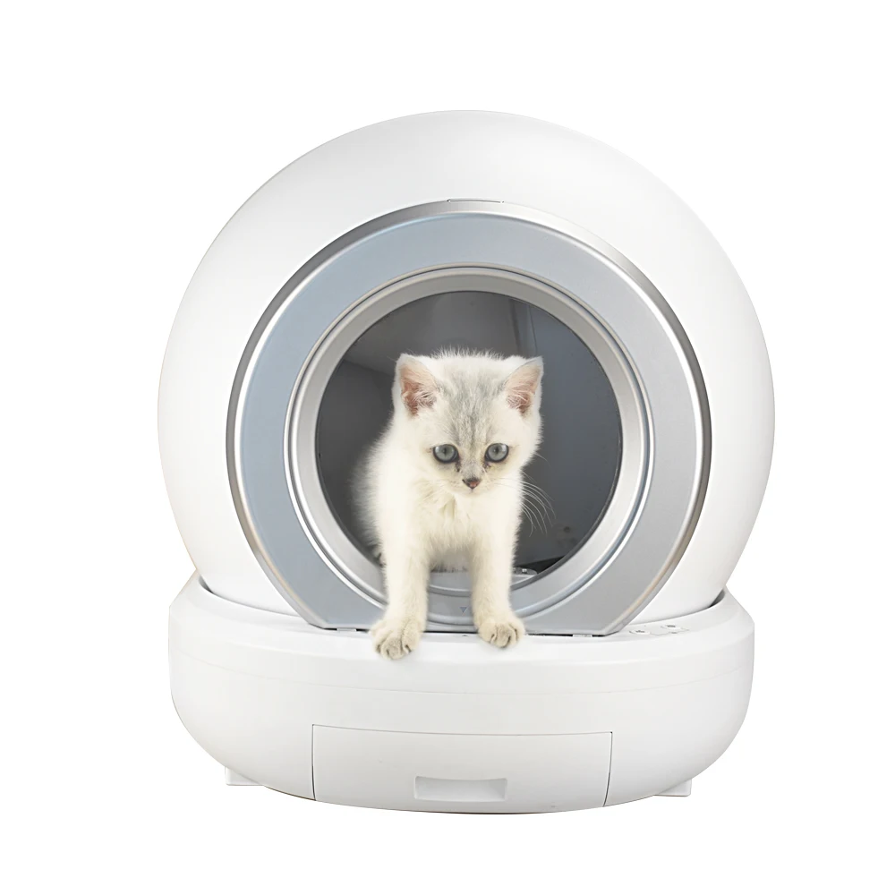 High Quality Self-Cleaning Cat Litter Box Automatic Cat Litter Box With APP Control Safety Protection For Home Use_voghion.com