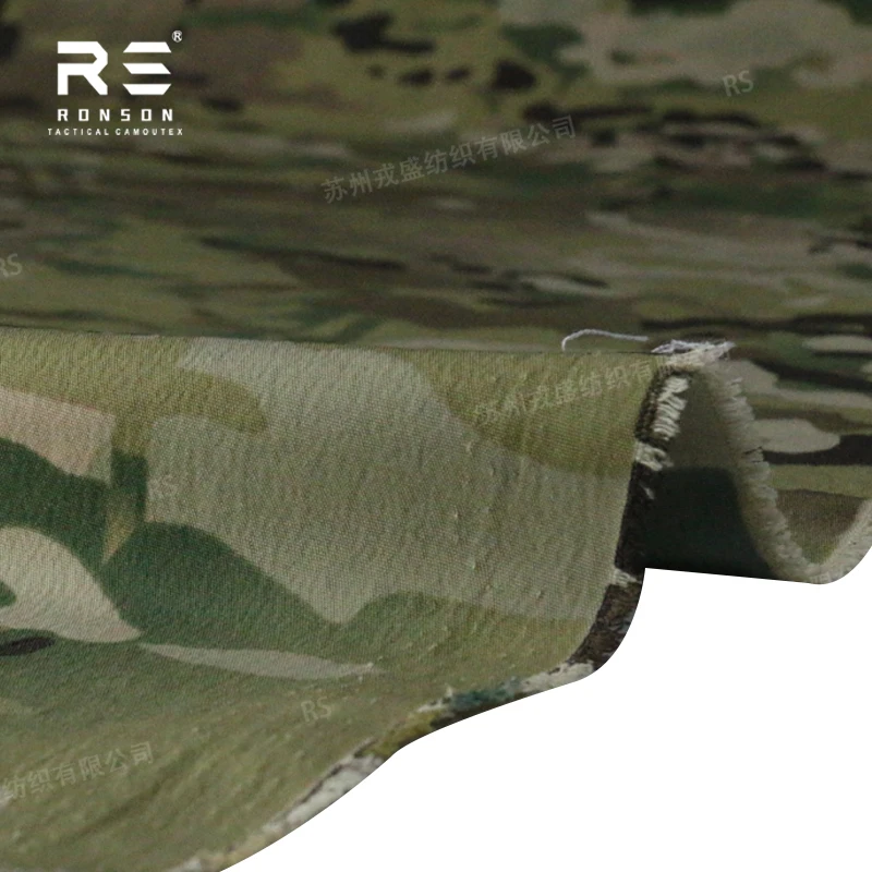 nylon four way stretch tactical uniform fabric camo fabric MC IRR