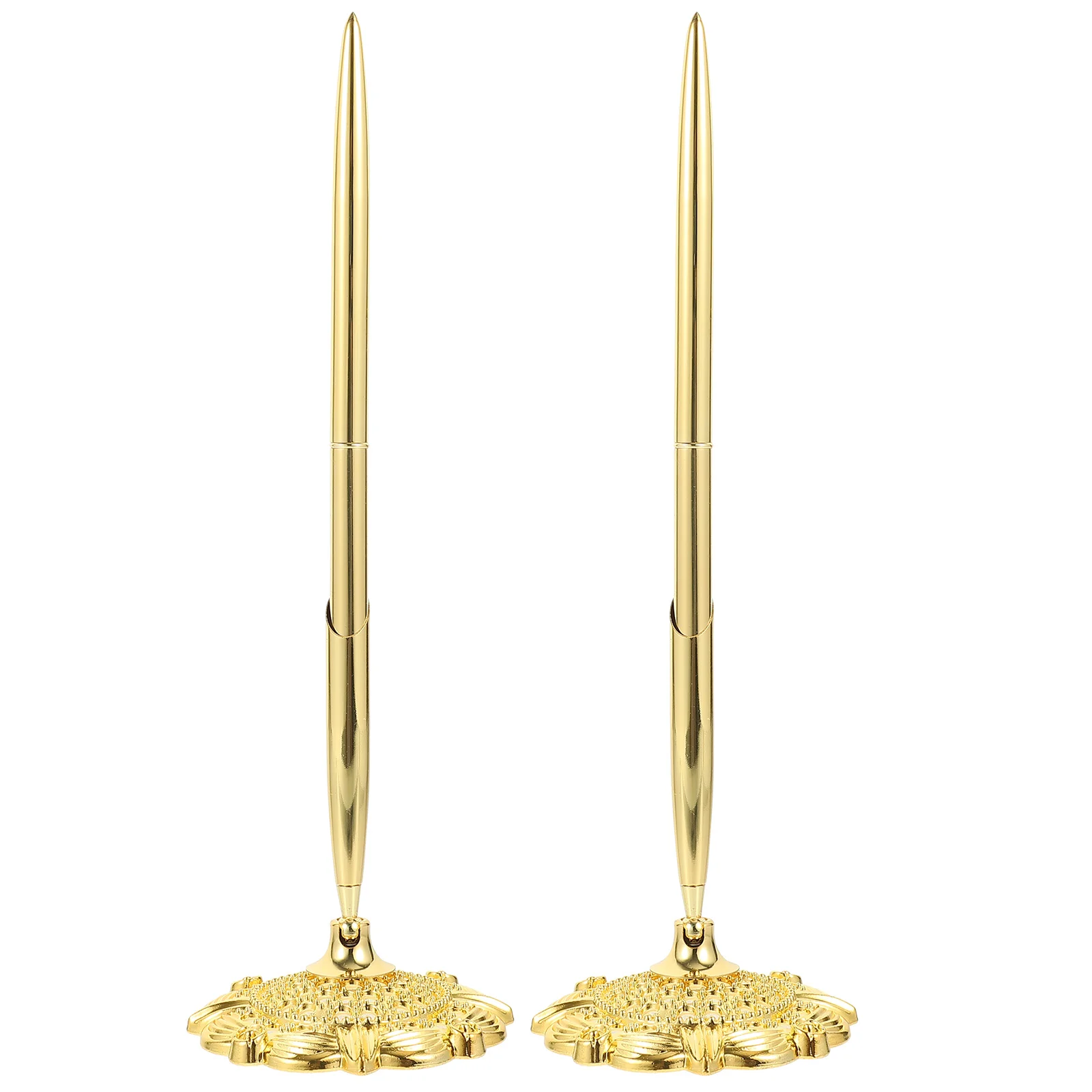 

Металлическая настольная шариковая ручка золотого цвета для письма в деловом стиле, подпись на стойку регистрации в отеле, золотой декор, офисные и школьные принадлежности