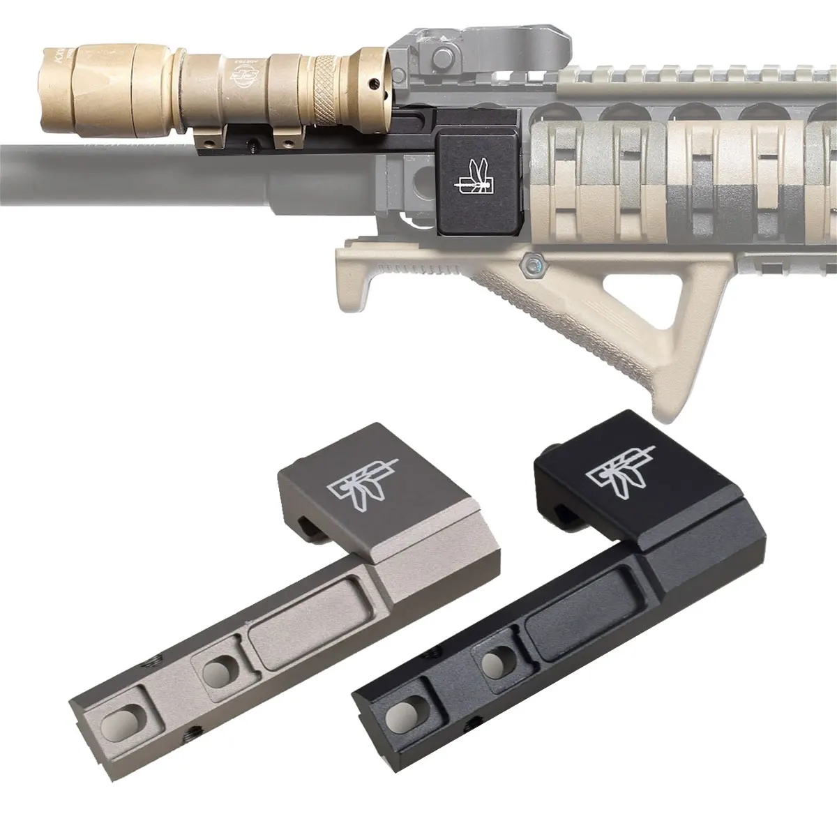 Night Hunting Light Offset Mount for Surefire M300 M600 M300V Tactical ...