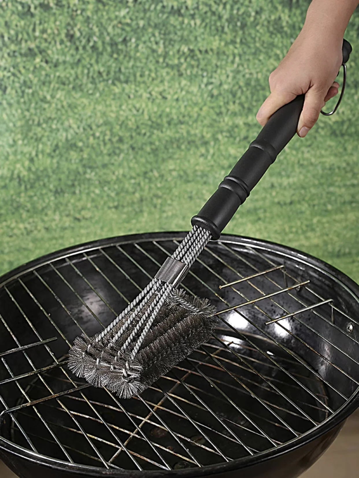 Grill Cleaning Brush 3 Stainless Steel Brushes In 1 BBQ Tool Accessories