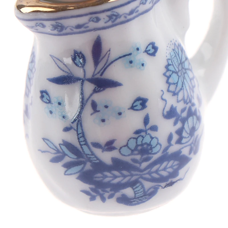 15 Stück antike Miniatur Porzellan Tee tasse Set Blumen geschirr Küche Puppenhaus Möbel Spielzeug für Kinder Tee tassen Puppenhaus – Detail 21