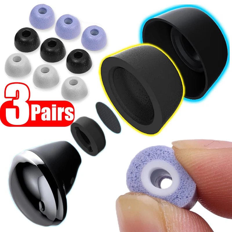 For Samsung Galaxy Buds 2 Pro Eartips Memory Foam Tips Anti Slip Replacement Earbuds EarPlugs Ear Pads Caps Covers Accessories L 1