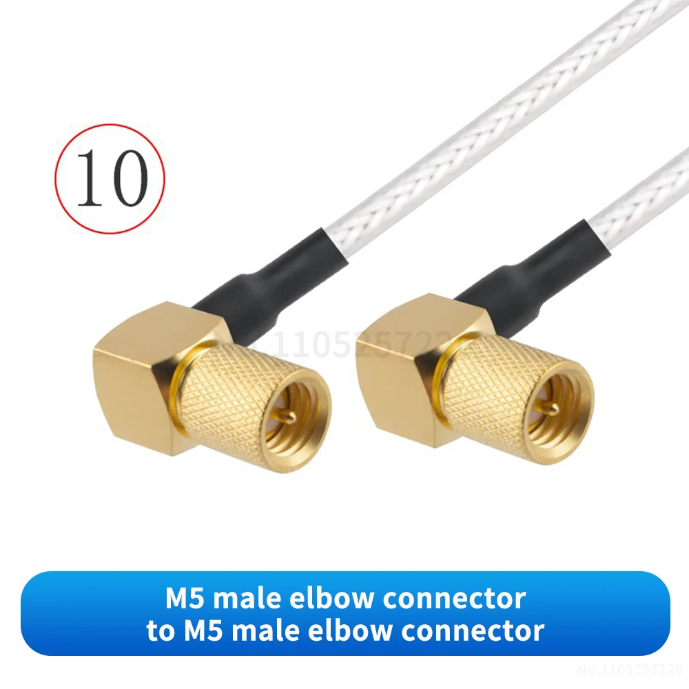 M5 auf M5 Stecker-Buchse-Verbinder (RG316 Koaxial-RF-Adapterkabel) M5 auf M5 Antennensignal-Verlängerungskabel (1 Stück)